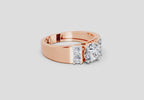 1.42 Ct Round Shape Dimaond Ring | 14K Rose Gold