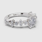 1.24 Ct Oval Shape Solitaire Diamond Ring| 14K White Gold