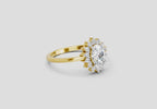 0.97 Ct Oval 14K Yellow Gold