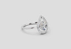 0.70 Carat Round Shape Diamond Ring | 14K White Gold
