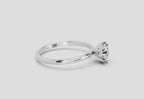 6 Prong Solitaire Ring | 14K White Gold
