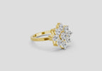 0.87 Carat Diamond Blossom Promise  Engagement Ring | 14K Yellow Gold