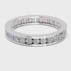 Eternity 1 Ct Round Shape Diamond | 14K White Gold