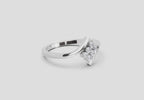 0.07 Carat Lumora Promise Engagement Ring | 14K White Gold