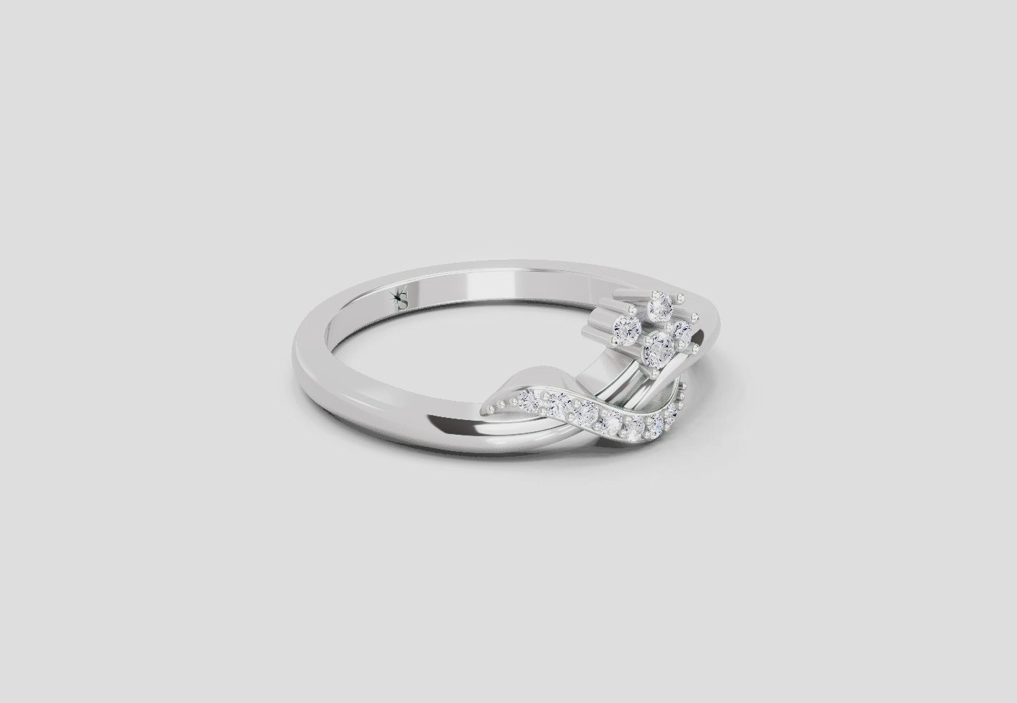 0.11 Ct Round Cluster  | 14K White Gold