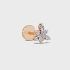 Floral Nosepin 0.11 Ct | 14Kt Yellow Gold