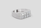 1.52 Ct  Round Cluster Diamond Ring | 14K White Gold FG VS Quality Diamonds