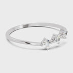 0.18 Carat Trinity Gleam Diamond Engagement Ring | 14K White Gold