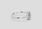 0.70 Cushion Shape Center Diamond Halo Ring | 14K White Gold