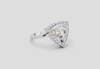 1.34 Ct Round Shape Diamond Ring | 14K White Gold