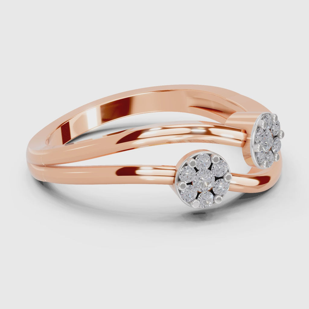 0.18 Ct Round Solitaire Ring  14K Rose Gold