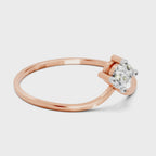 0.18 Carat Diamond Engagement Ring | 14K Rose Gold