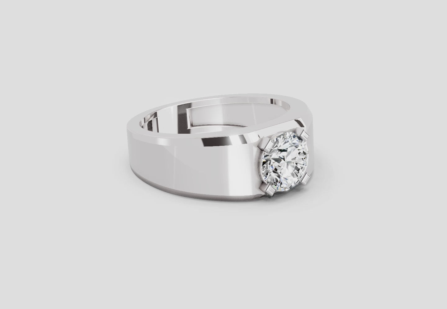 1 Carat Engagement Ring | 14K White Gold