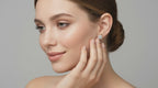 0.6 Ct Round Heart Stud Earrings | 14K Yellow Gold  FG VS Quality Diamonds