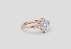 0.71 Ct Cluster Ring | 14K Rose Gold