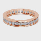 Eternity 1 Ct Round Shape Diamond | 14K Rose Gold
