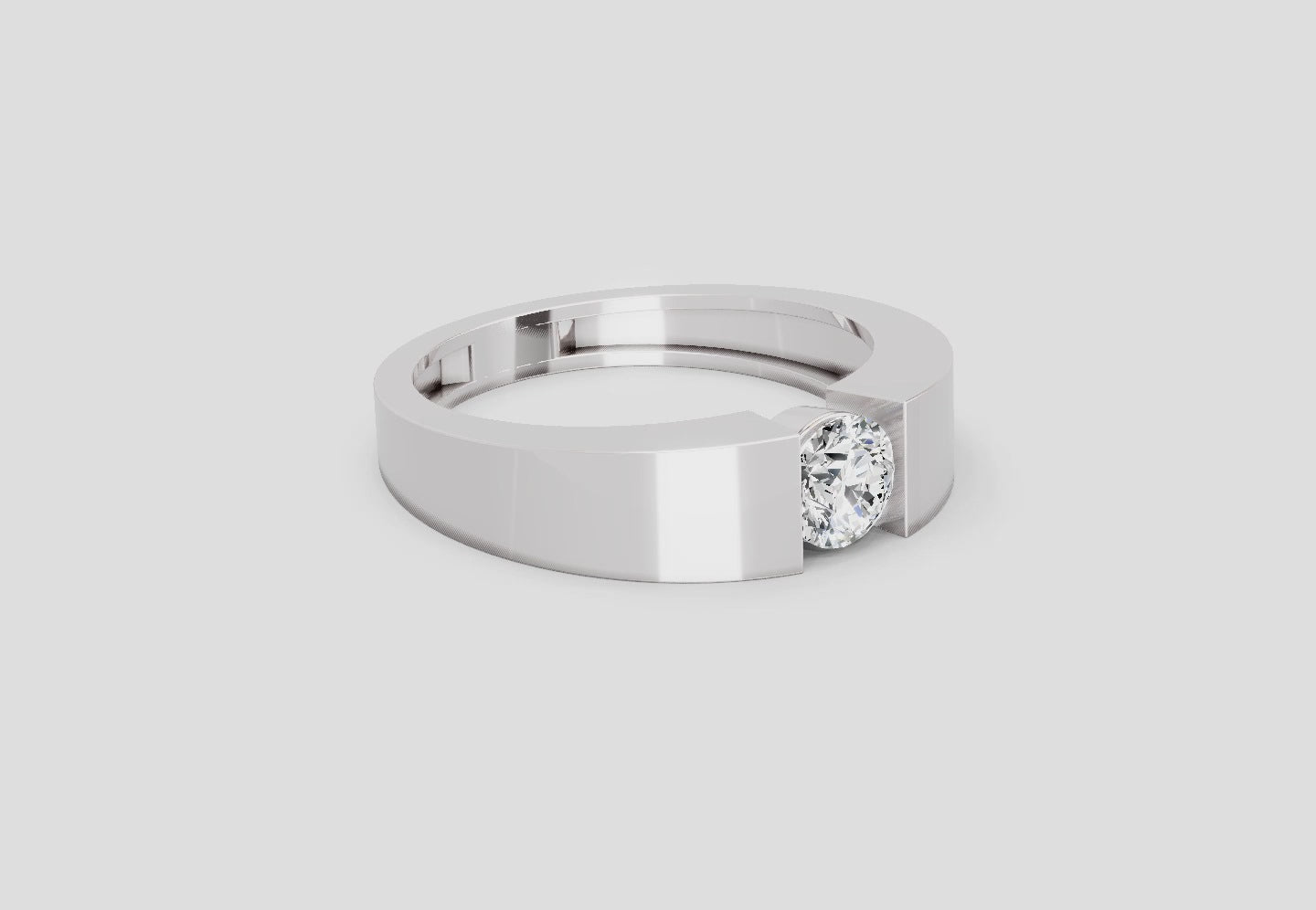 0.5 Carat Engagement Ring | 14K White Gold
