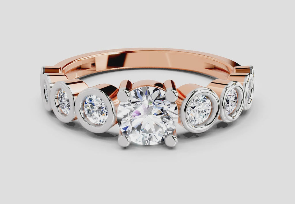 1.13 Ct Round 14K Rose Gold