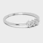 0.18 Carat Trinity Spark Diamond Engagement Ring | 14K White Gold