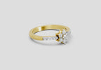 0.33 Ct Flower | 14K Yellow Gold