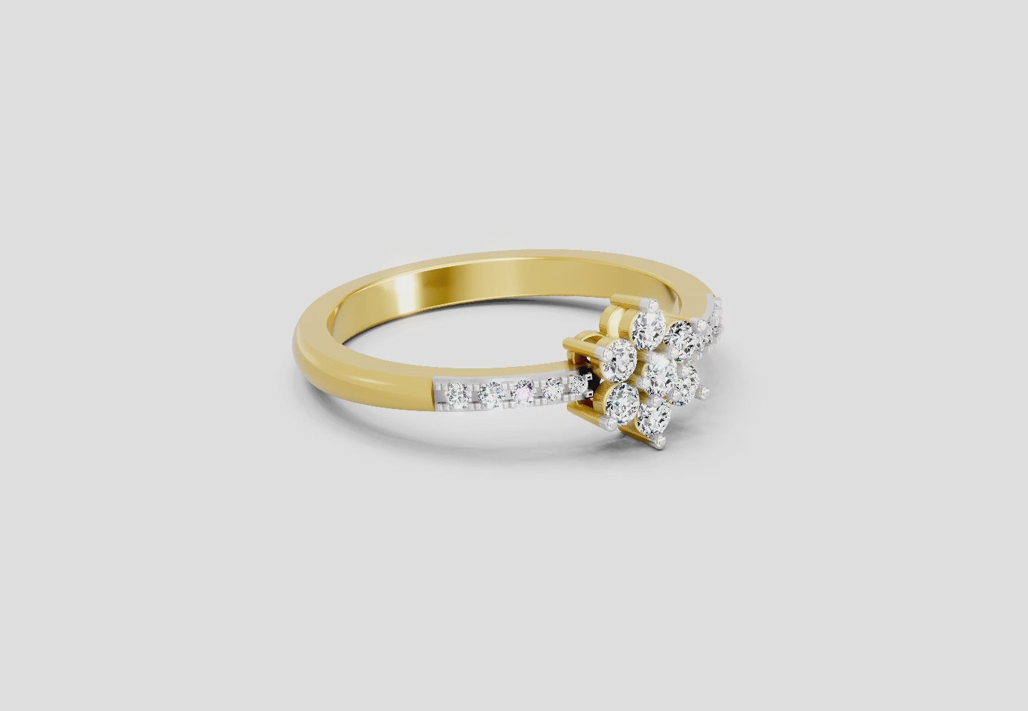 0.33 Ct Flower | 14K Yellow Gold