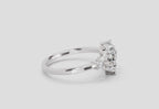 Four Stone Cluster Ring | 14K White Gold