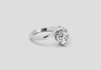 1.25 Carat Solara Crown Promise Engagement Ring | 14K White Gold