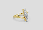 0.92 Carat Triastra Promise Engagement Ring | 14K Yellow Gold