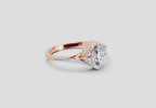 0.67 Ct Round Shape Diamond Engagement Ring | 14K Yellow Gold