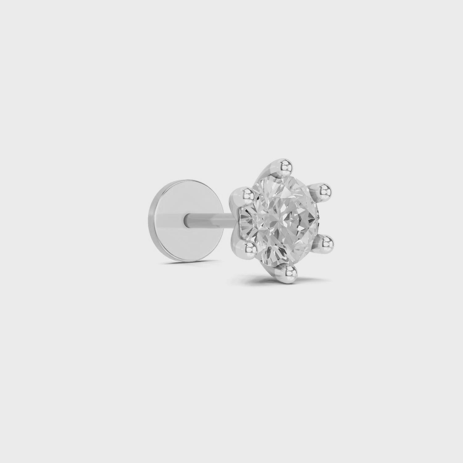 Solitaire Nosepin 0.5 Ct | 14Kt WhiteGold