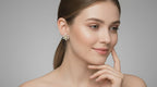 0.70 Ct Round Lily Earrings | 14K Yellow Gold