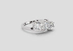 1.14 Ct Round Three Stone Ring | 14K White Gold