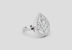1.01 CT Round Cluster Diamond Ring | 14K White Gold