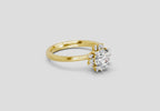 0.86 Ct Round Halo | 14K Yellow Gold