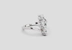 0.92 Carat Triastra Promise Engagement Ring | 14K White Gold