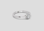 0.5 Ct Round Solitaire Ring | 14K White Gold