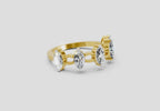 1.10 Ct Oval Shape Diamond Band Ring | 14K Yellow Gold
