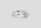 0.07 Carat Celeste Petal Promise Engagement Ring | 14K White Gold