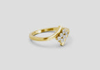 0.07 Carat Lumora Promise Engagement Ring | 14K Yellow Gold