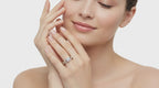 0.39 Ct Round Shape infinity Diamond Engagement Ring | 14K Yellow Gold