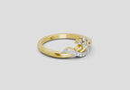 0.11 Ct Round Cluster  | 14K Yellow Gold