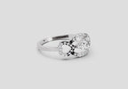 0.43 Carat Pear Shape Diamond Ring | 14K White Gold