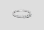 0.16 Carat Cushion Engagement Ring | 14K White Gold