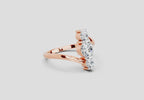 0.92 Carat Triastra Promise Engagement Ring | 14K Rose Gold