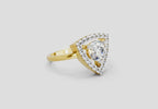 1.34 Ct Round Shape Diamond Ring | 14K Yellow Gold