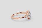 Four Stone Cluster Ring | 14K Rose Gold