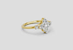 0.71 Ct Cluster Ring | 14K Yellow Gold