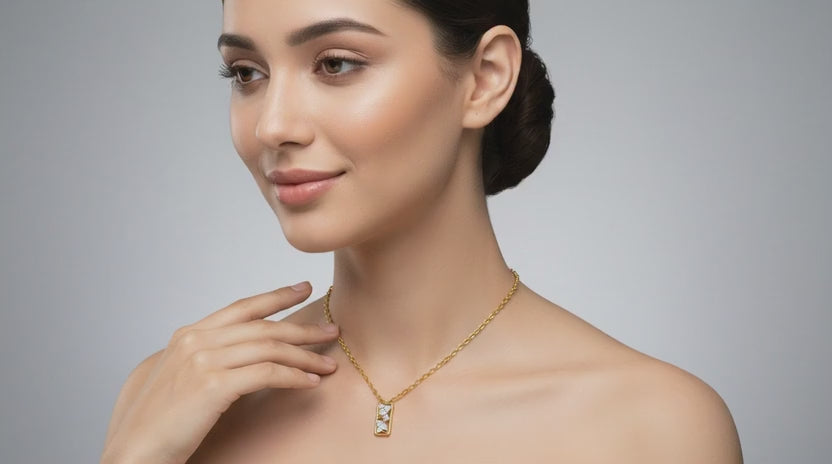 0.26 Carat Round Shape Everleaf Pendant | 14K Yellow Gold