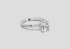 2.22 Ct Cushion Shape Diamond Ring | 14K White Gold