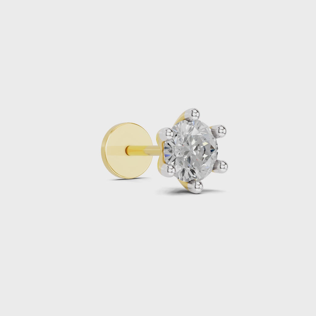 Solitaire Nosepin 0.5 Ct | 14Kt WhiteGold